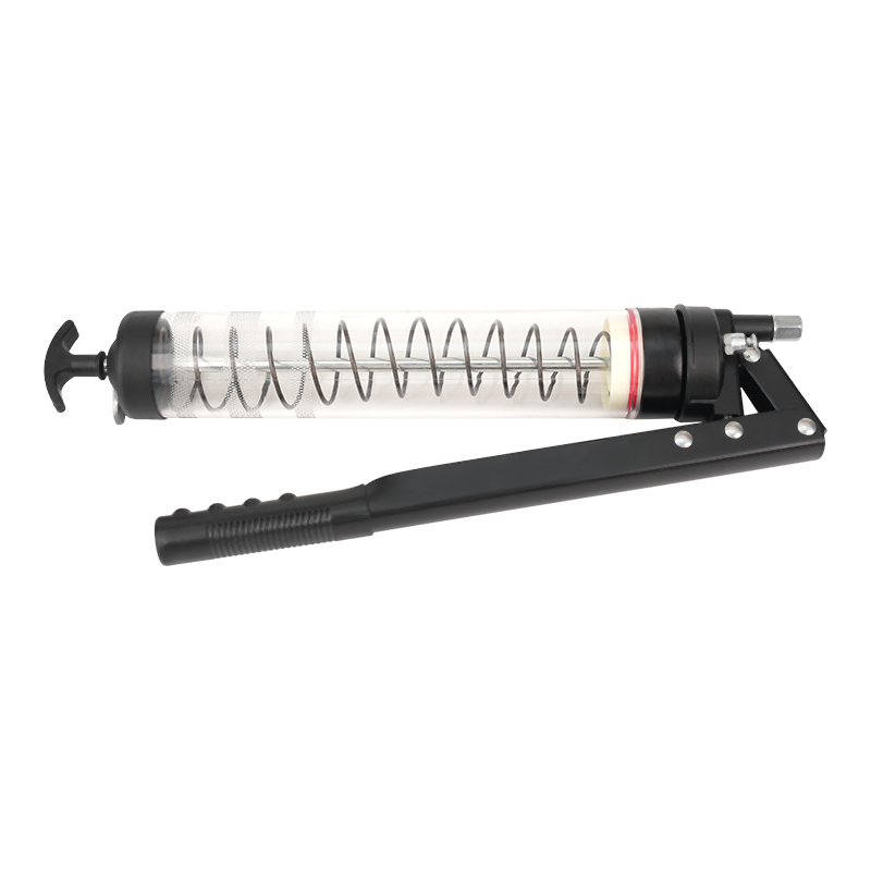 Transparent na lever grease gun