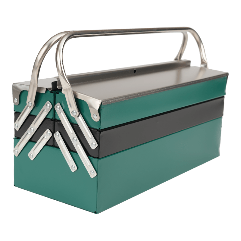 Dobleng hawakan ang tatlong-layer na klasikong tool box Dobleng hawakan ang tatlong-layer na klasikong tool box