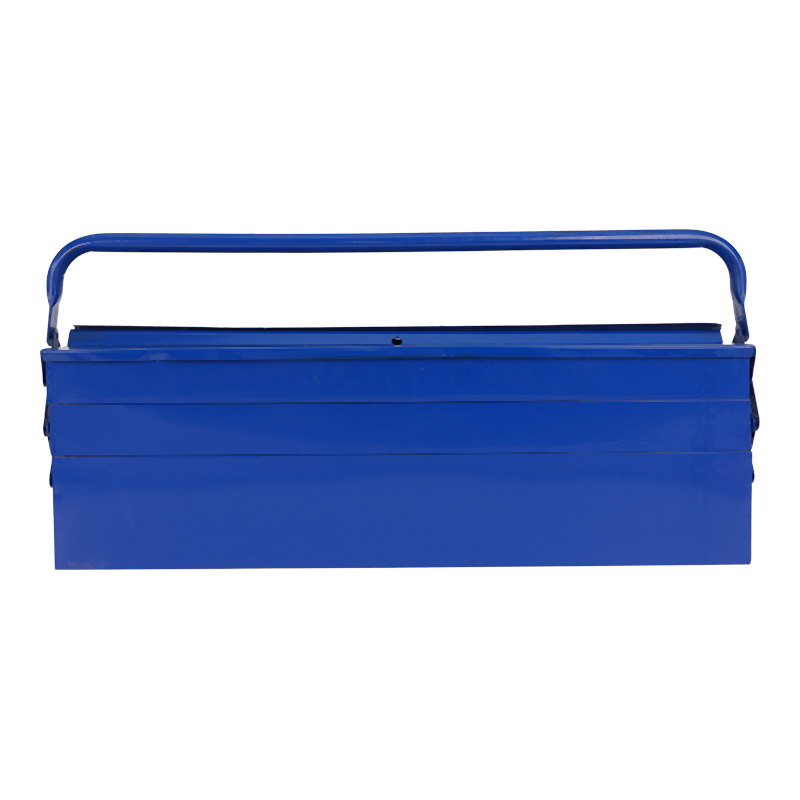 Single handle na tatlong-layer na bakal na tool box