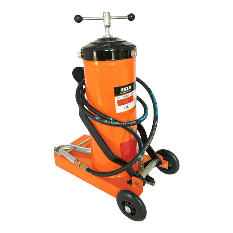 10KG Foot-operated grease injector na may straight handle na baril